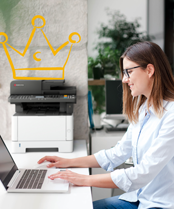 Kyocera customers only pay for the color they use.