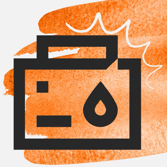 Inkjet commercial printers Kyocera brand gesture.