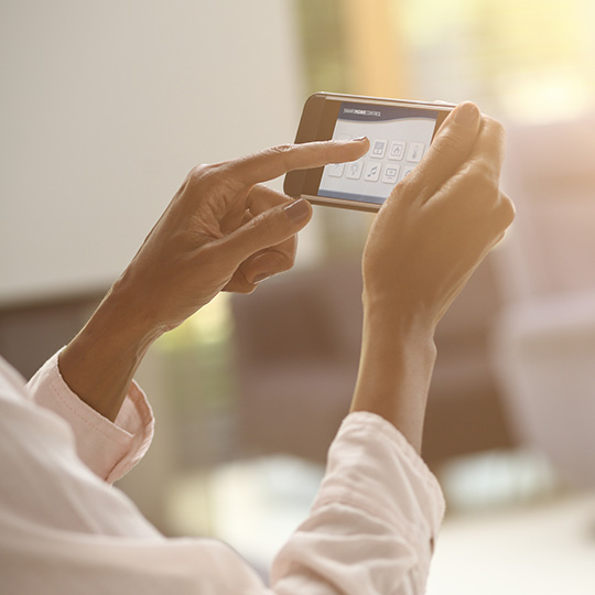 woman using phone