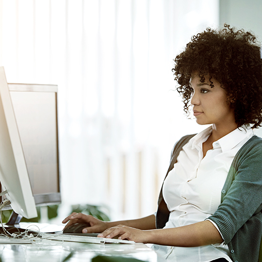woman at work